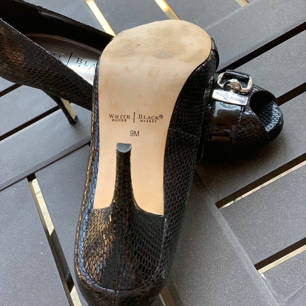 White House Black Market patent leather shoes